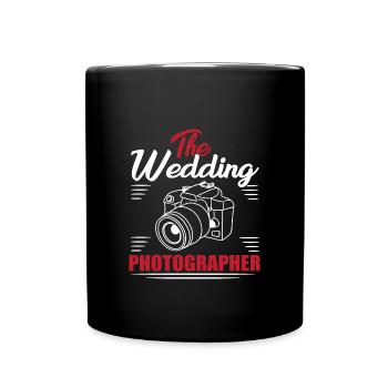 Appareil photo de cadeau de photographe de mariage - Mug uni - noir - Devant