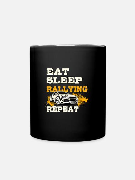 Rally Motorsport T-Shirt Gift - Full Colour Mug - black
