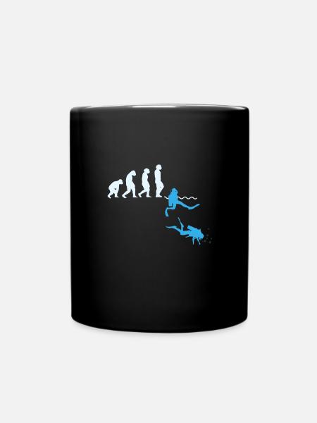 Plongée Evolution Chemise cadeau de plongée - Mug uni - noir