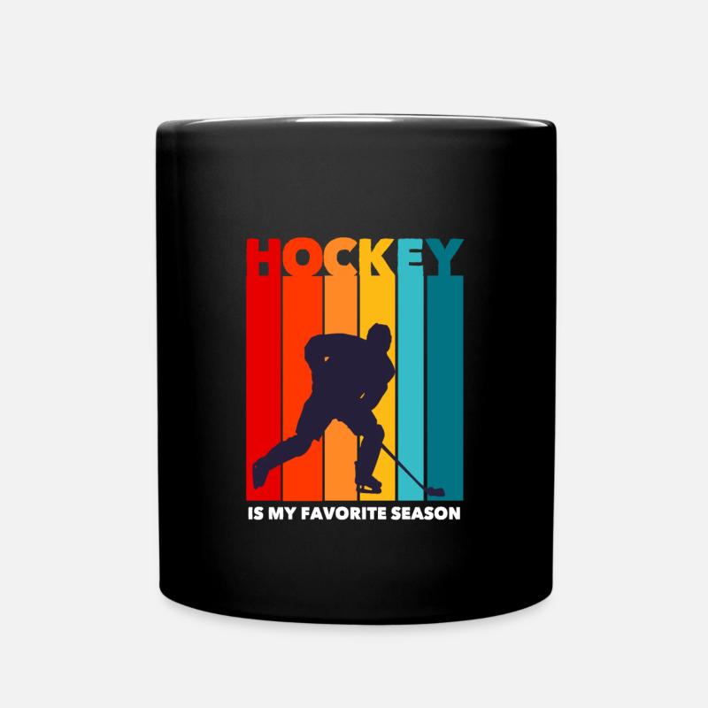 Eishockey - Tasse einfarbig - Schwarz