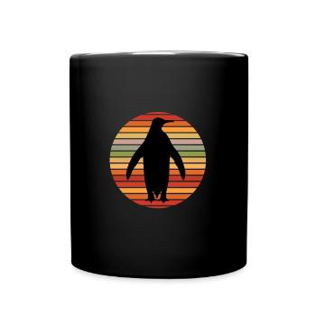 manchot - Mug uni - noir - Devant