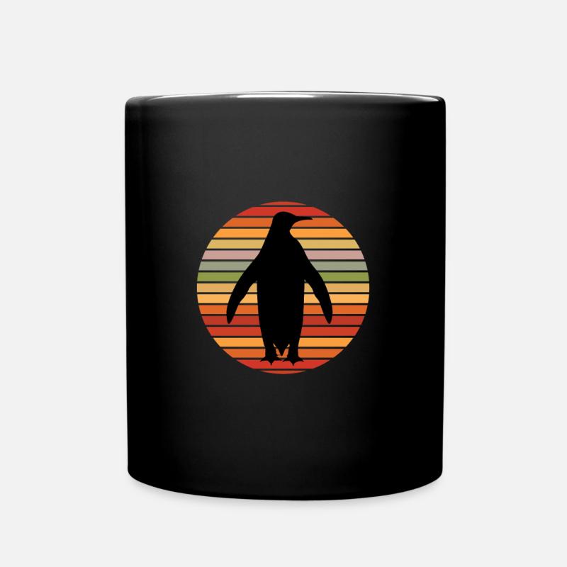 Pinguin - Tasse einfarbig - Schwarz