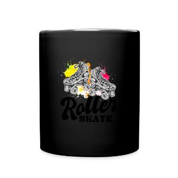 Rollschuhe - Tasse einfarbig - Schwarz - Vorne