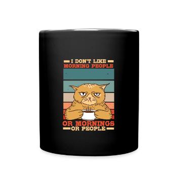 Funny cats t-shirt cadeau chat - Mug uni - noir - Devant