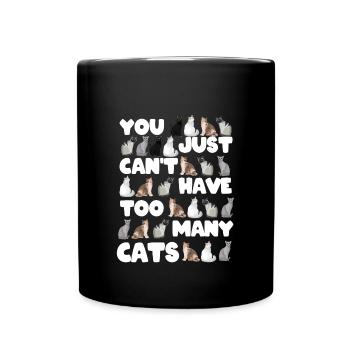 Chats drôles chemise cadeau chats - Mug uni - noir - Devant