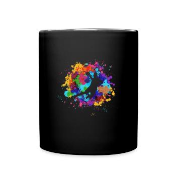 Handball - Tasse einfarbig - Schwarz - Vorne