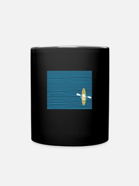 Kajak - Tasse einfarbig - Schwarz