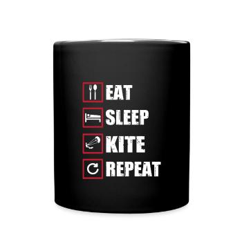 Kite surfing - Full Colour Mug - black - Front
