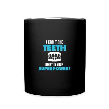 Cadeau de prothésiste dentaire - Mug uni - noir - Devant