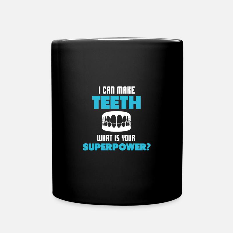 Cadeau de prothésiste dentaire - Mug uni - noir