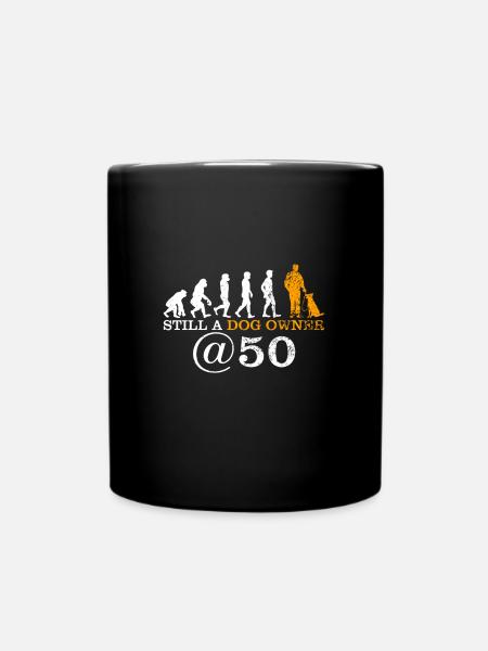 Évolution du propriétaire d'un chien de 50 ans - Mug uni - noir