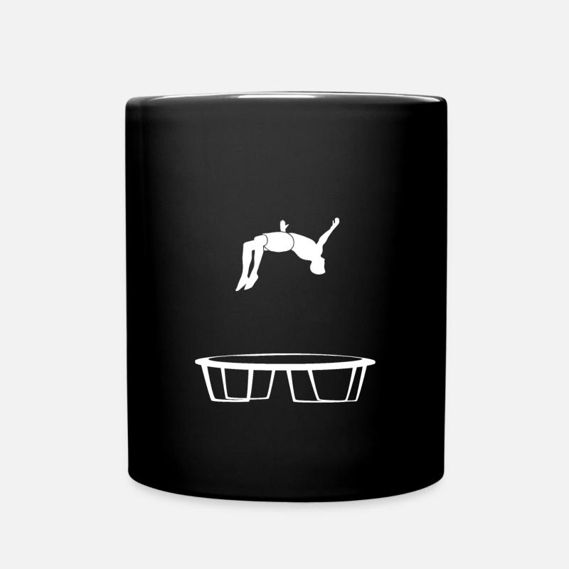 Trampolin Geschenk - Tasse einfarbig - Schwarz