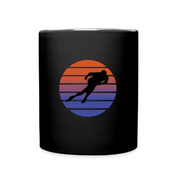 Speed skating - Full Colour Mug - black - Front