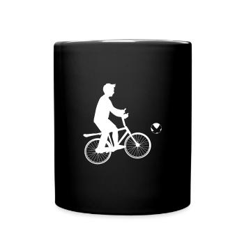 Boule de vélo - Mug uni - noir - Devant