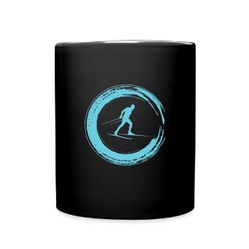 Skilanglauf - Tasse einfarbig - Schwarz - Vorne