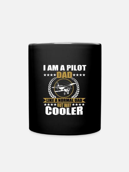 Papa pilote - Mug uni - noir
