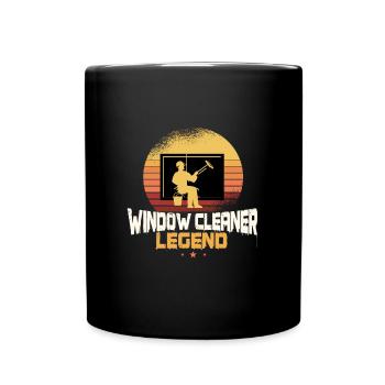 Window cleaner legend - Full Colour Mug - black - Front