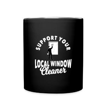window cleaner - Full Colour Mug - black - Front