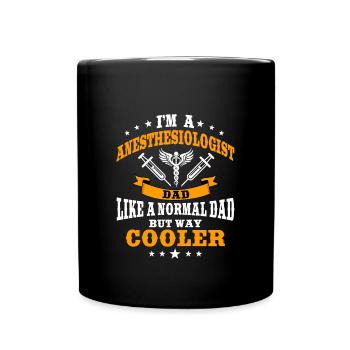 Anesthetist dad - Full Colour Mug - black - Front