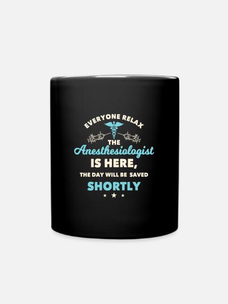 Anästhesist Anästhesie - Tasse einfarbig - Schwarz