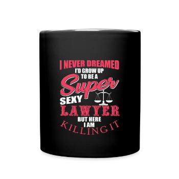 Avocat - Mug uni - noir - Devant