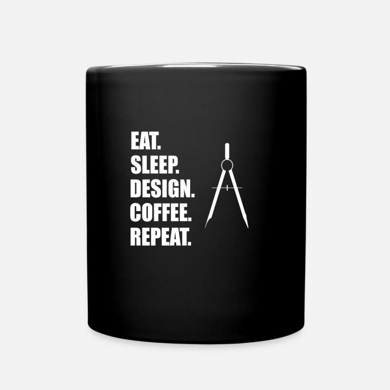 Architektur - Tasse einfarbig - Schwarz