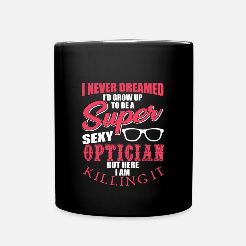opticien - Mug uni - noir