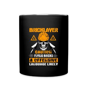 Bricklayer - Full Colour Mug - black - Front