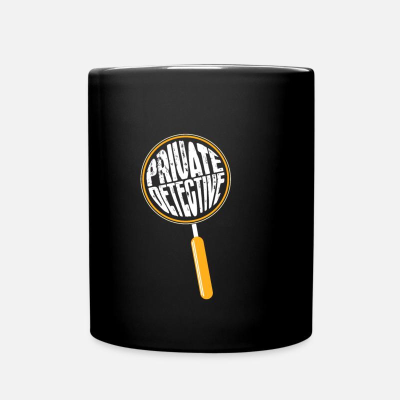 Privatdetektiv - Tasse einfarbig - Schwarz