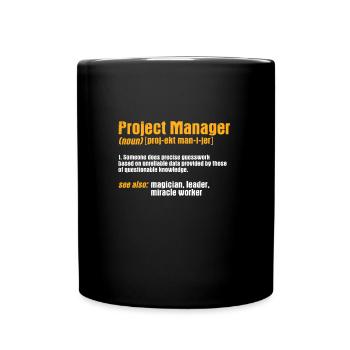 Project manager - Full Colour Mug - black - Front