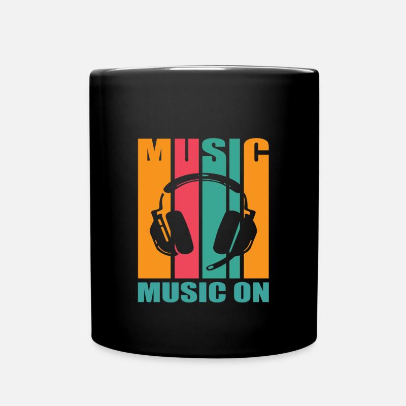 Music - Full Colour Mug - black
