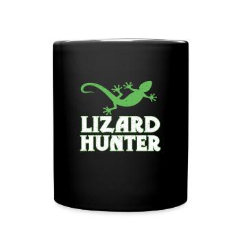 Eidechse - Tasse einfarbig - Schwarz - Vorne