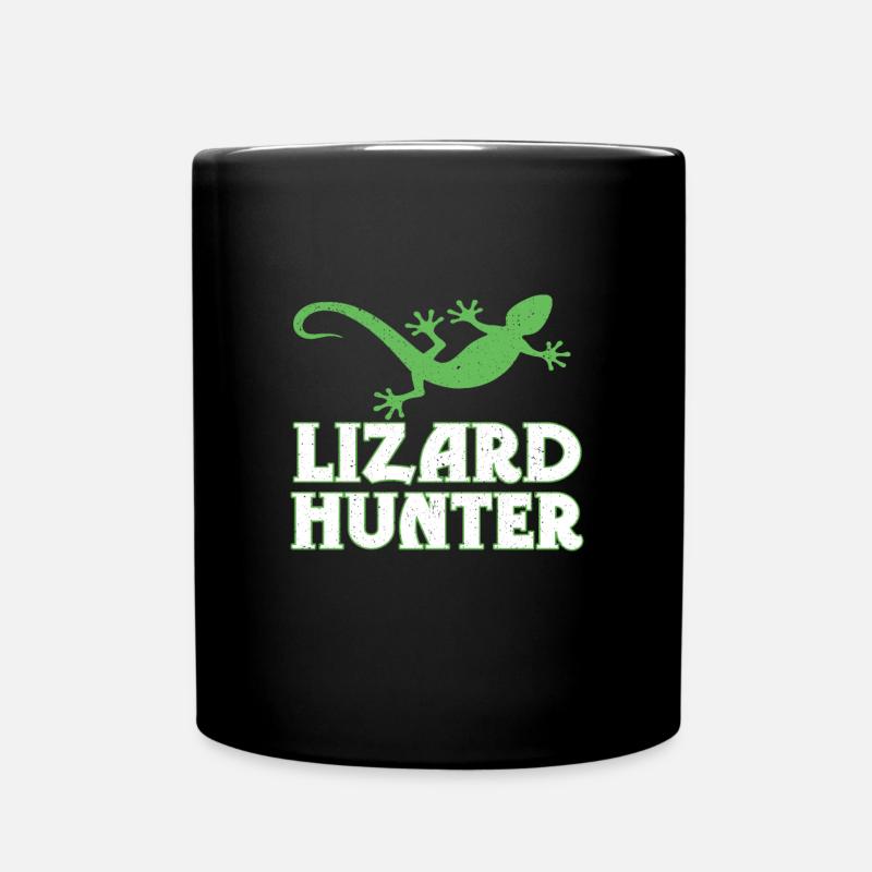 Eidechse - Tasse einfarbig - Schwarz