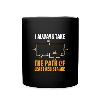 Elektriker Und Elektroingenieur - Tasse einfarbig - Schwarz - Vorne