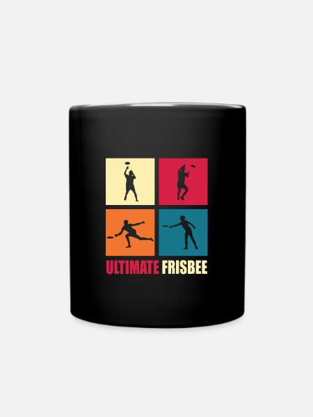 Ultimate Frisbee - Tasse einfarbig - Schwarz
