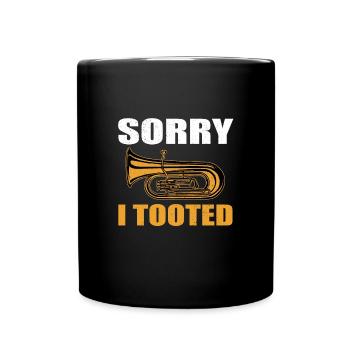 Tuba - Tasse einfarbig - Schwarz - Vorne