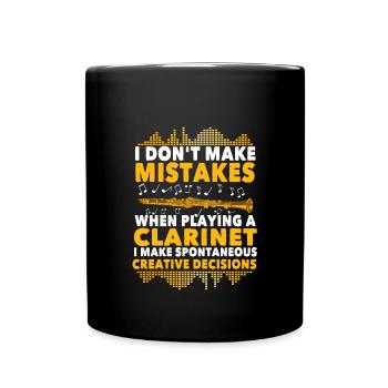 Clarinet saying - Full Colour Mug - black - Front