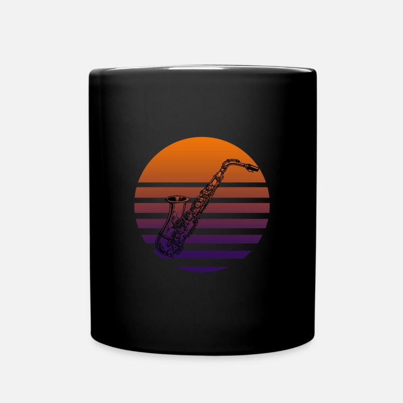 saxophone - Mug uni - noir