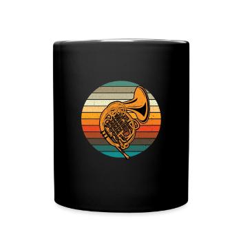 Horn - Tasse einfarbig - Schwarz - Vorne