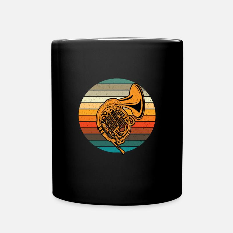 Horn - Tasse einfarbig - Schwarz