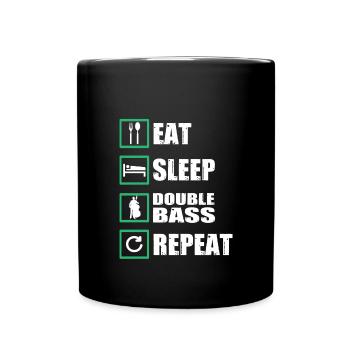 Double bass gift - Full Colour Mug - black - Front