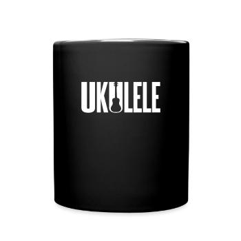 Ukulele - Full Colour Mug - black - Front