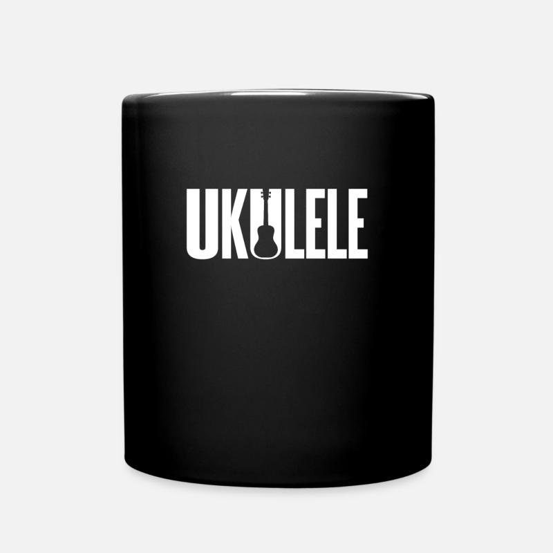 Ukulele - Mug uni - noir