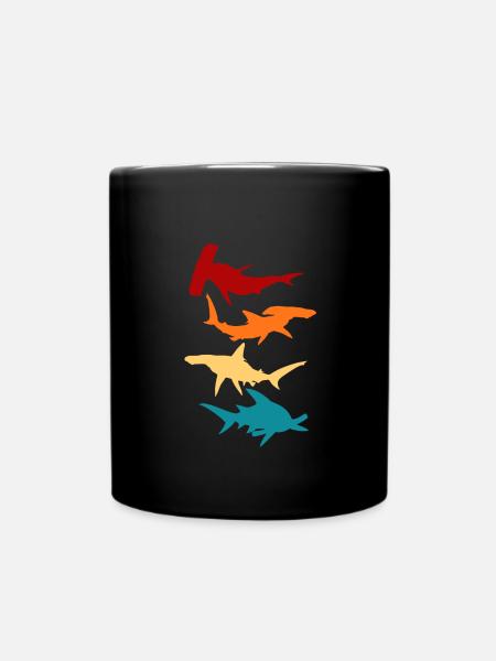 Hammerhead Sharks Gift - Full Colour Mug - black