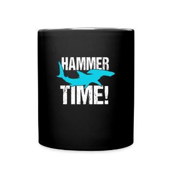 Hammerhead shark saying - Full Colour Mug - black - Front