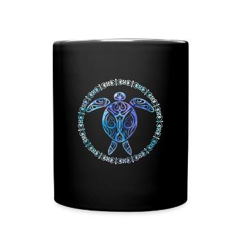 Tortue - Mug uni - noir - Devant