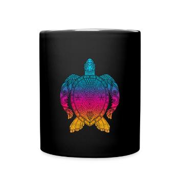 Tortue - Mug uni - noir - Devant