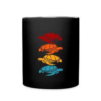 Tortues - Mug uni - noir - Devant