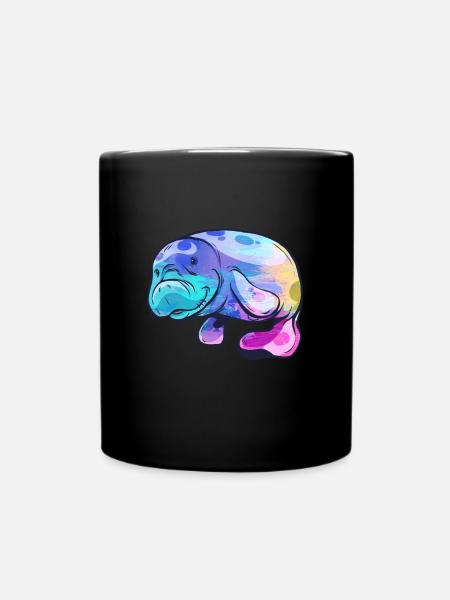 Manatee - Full Colour Mug - black