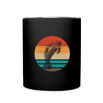 Seekuh - Tasse einfarbig - Schwarz - Vorne